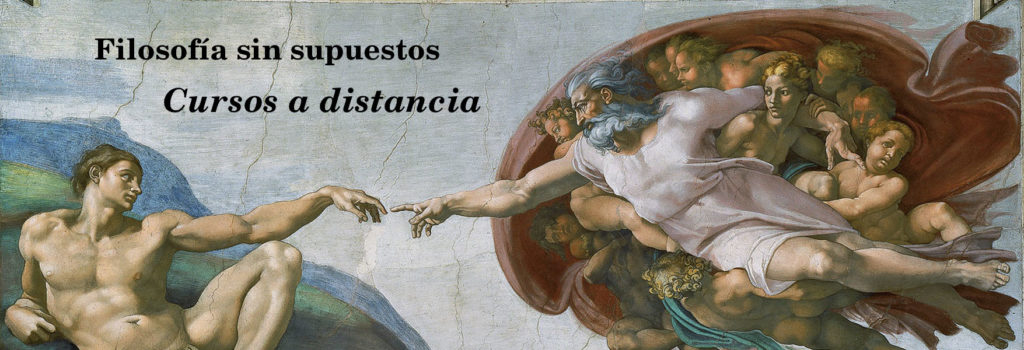 banner de los Cursos a distancia Filosofía sin supuestos